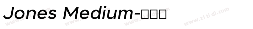 Jones Medium字体转换